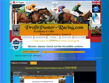 Tablet Screenshot of profitpunter-racing.com